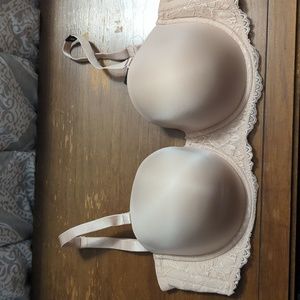 Torrid 40G strapless nude bra NWT